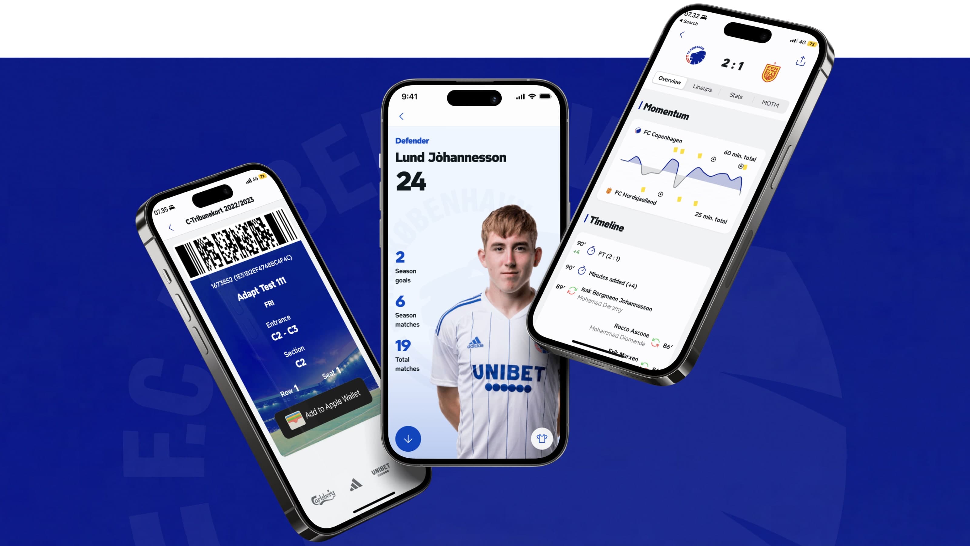 Club app for F.C. Copenhagen football fans