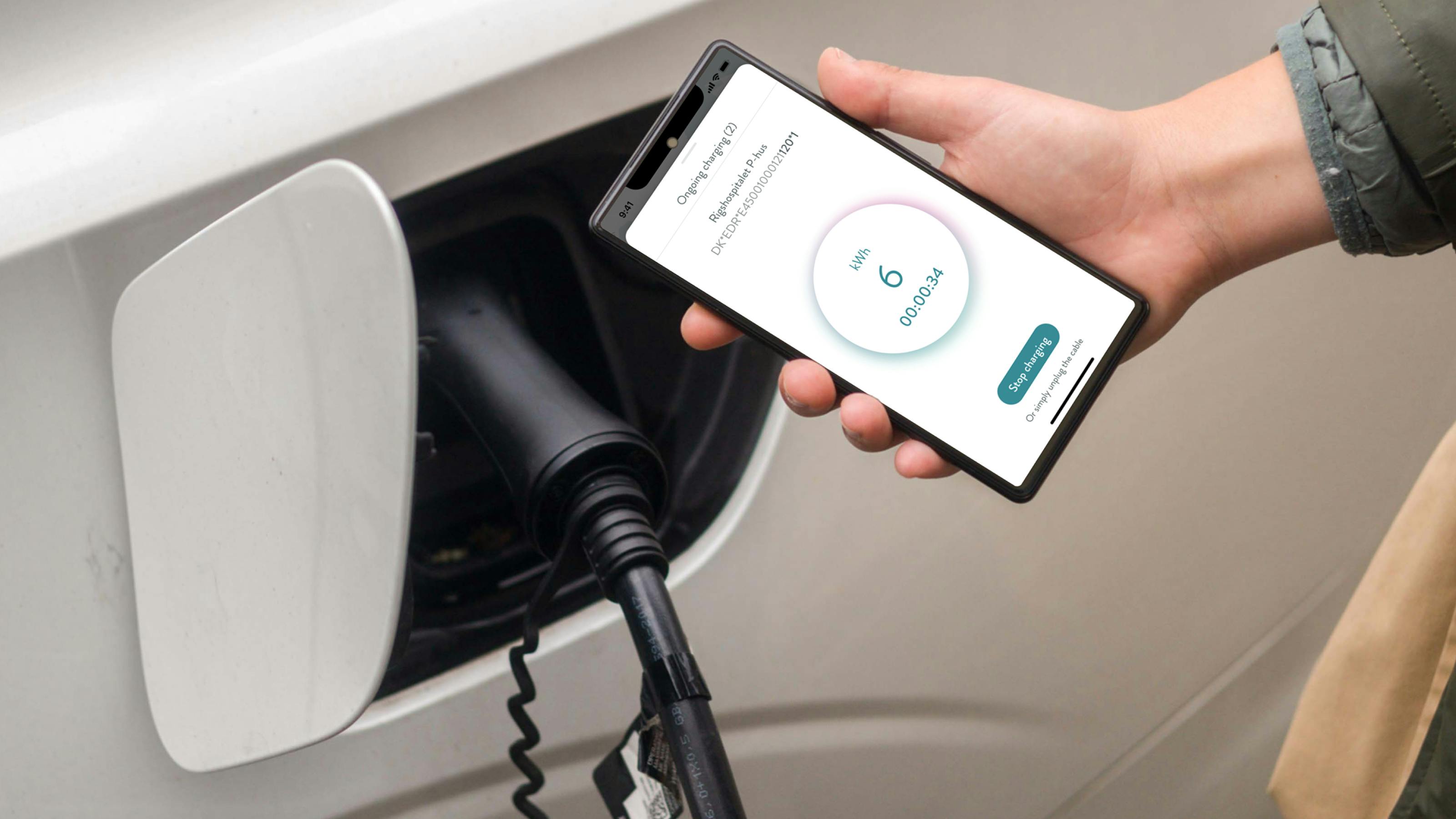 Mobile app for convenient electric car charging